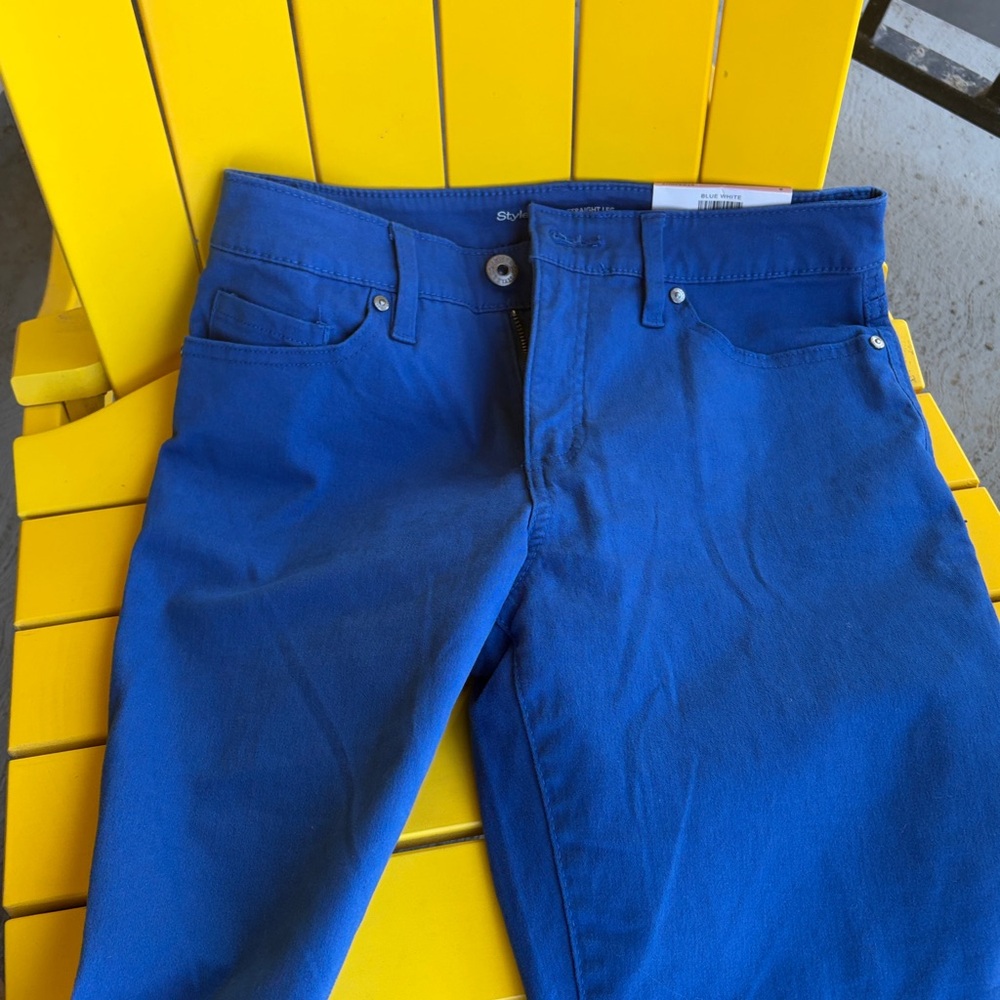 Style & Co royal blue jeans